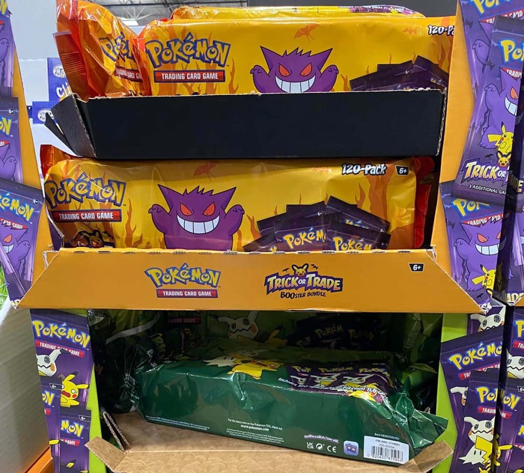 packs of the pokemon trick or trade booster packs from 2022 and 2023
