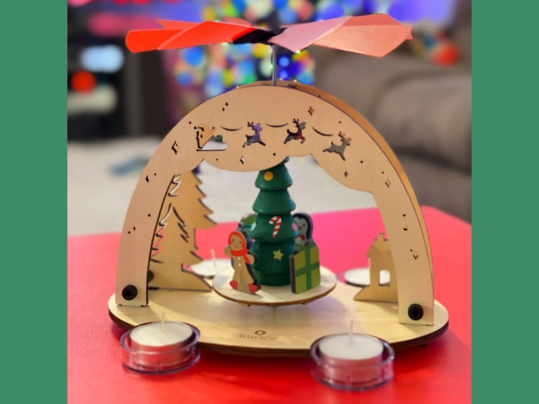 Christmas Candle Carousel by Kiwi Crate Review DFW Craft Shows