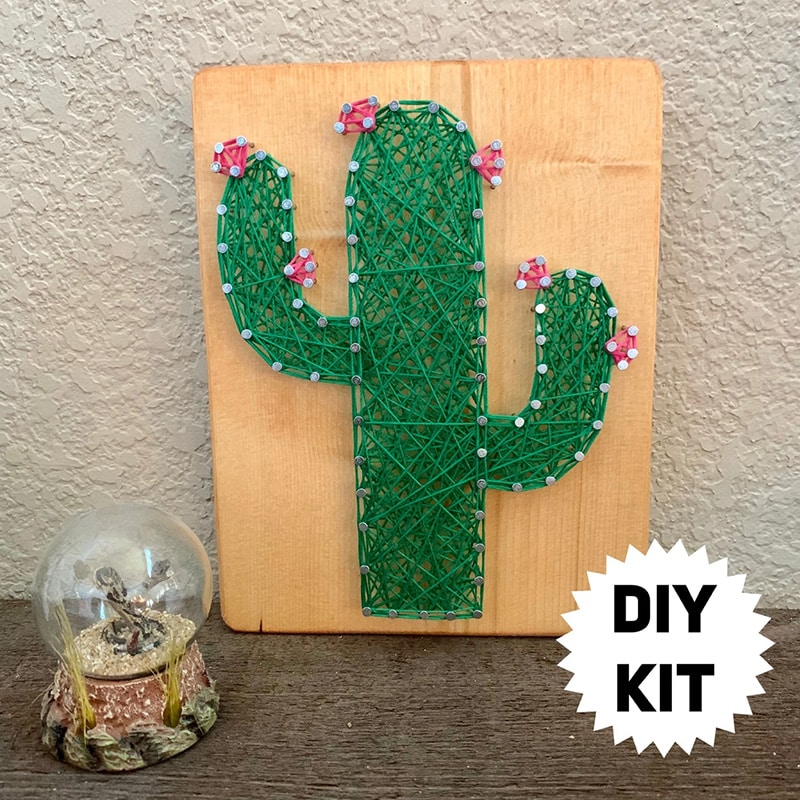 DIY String Art Cactus Kit by Lil Bits of Mona