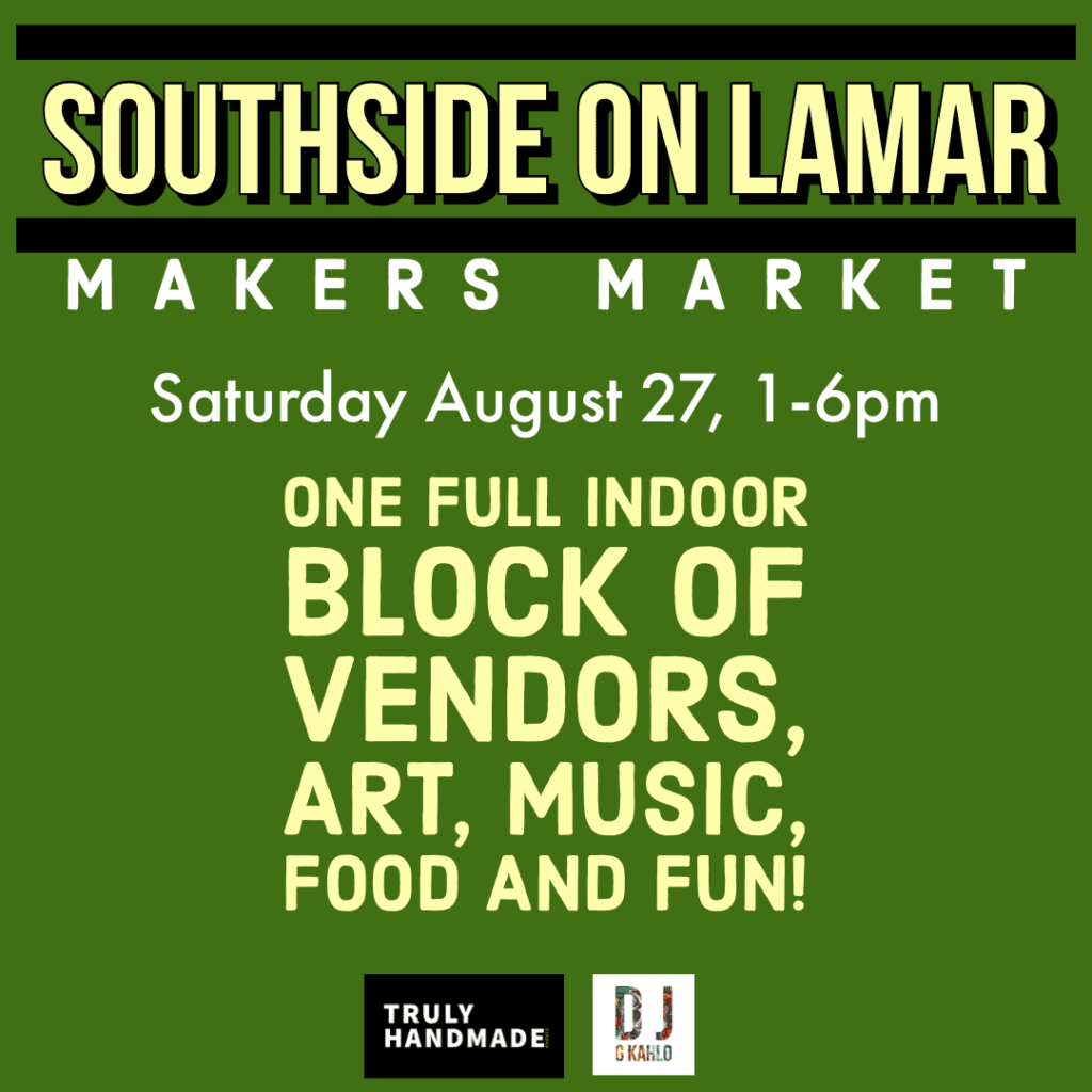event flyer for southside on lamar markets market, details in post