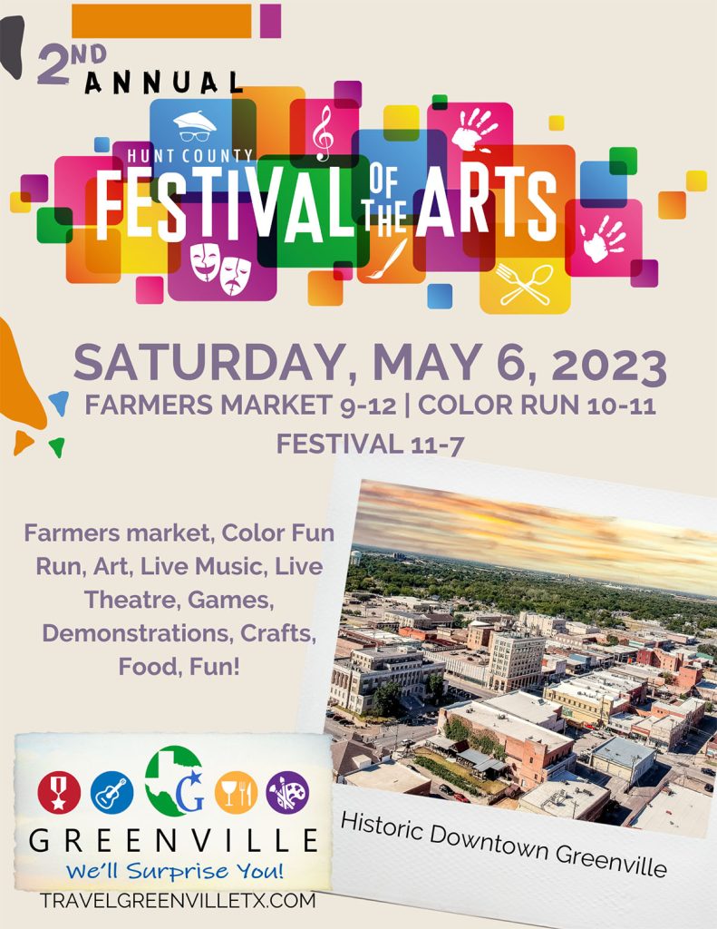event flyer for festival of the arts, details on event listing