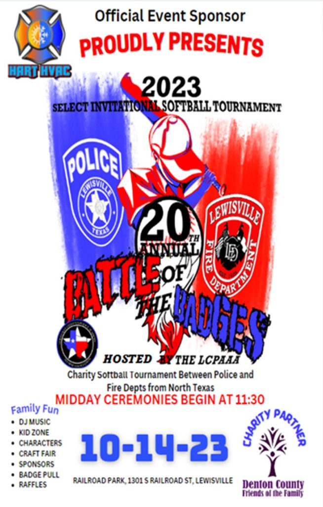 event flyer for battle of the badges, details at link