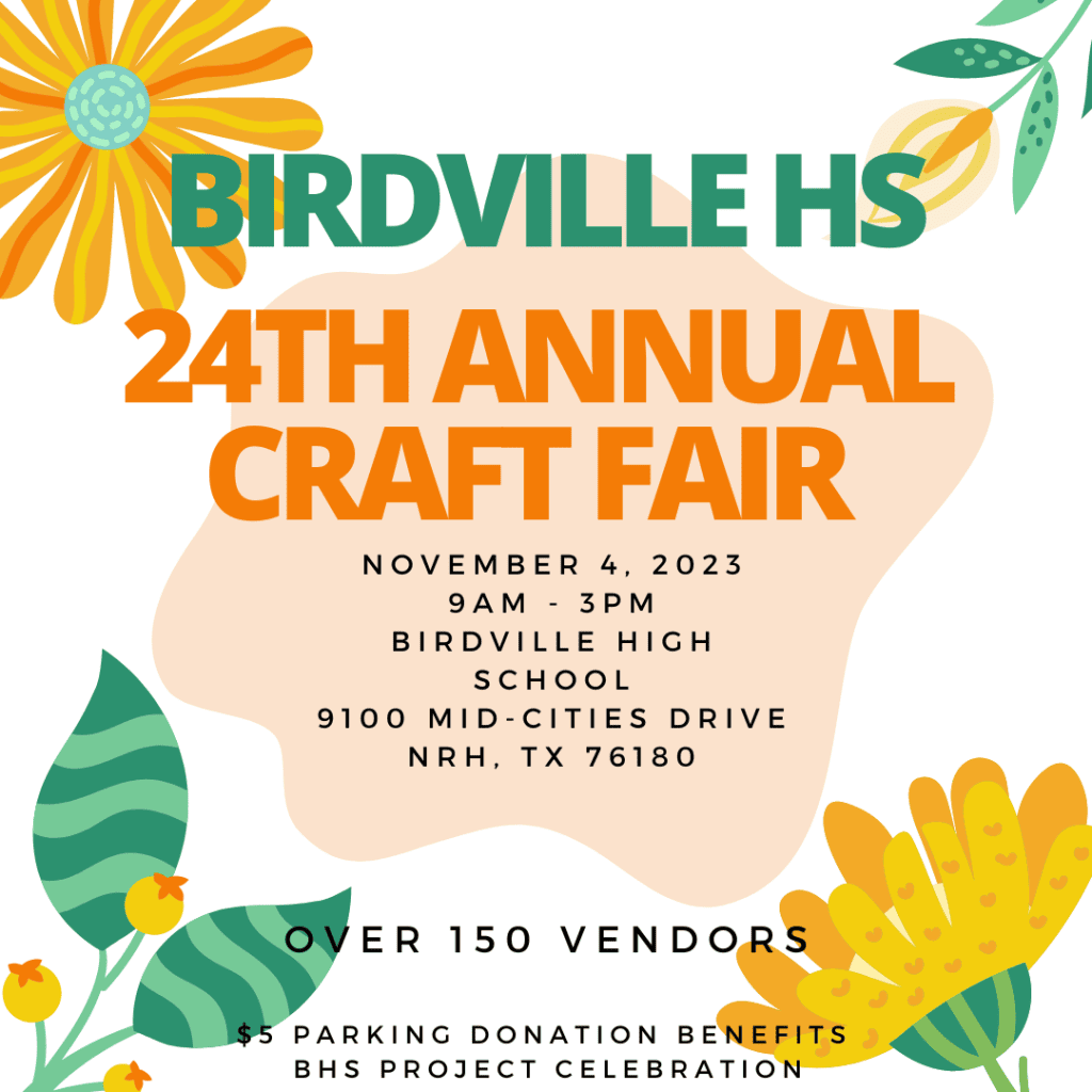 event flyer for birdville hs, details at link