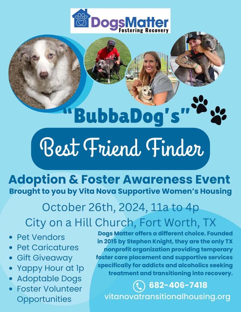 Best-Friend-Finder-3-1-Opt event flyer for bubbaDog's best friend, details at link
