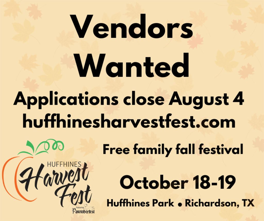 event flyer for huffhines harvest, details at link