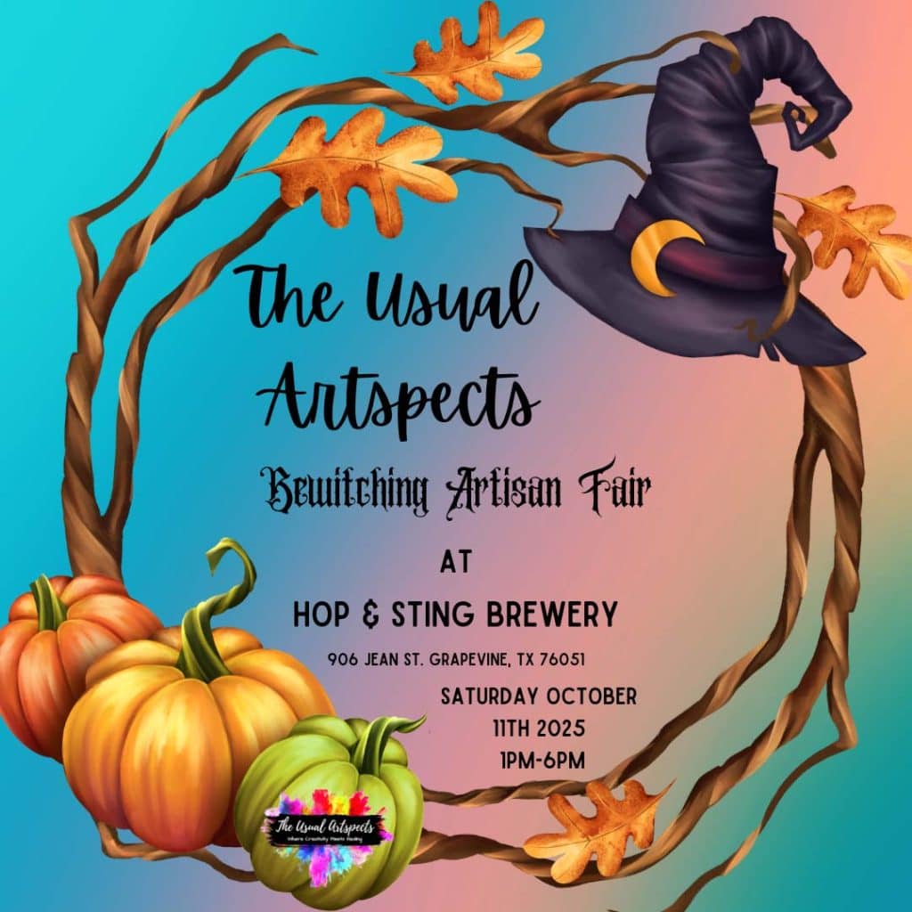 Event flyer for Bewitching Artisan Fair, details at link