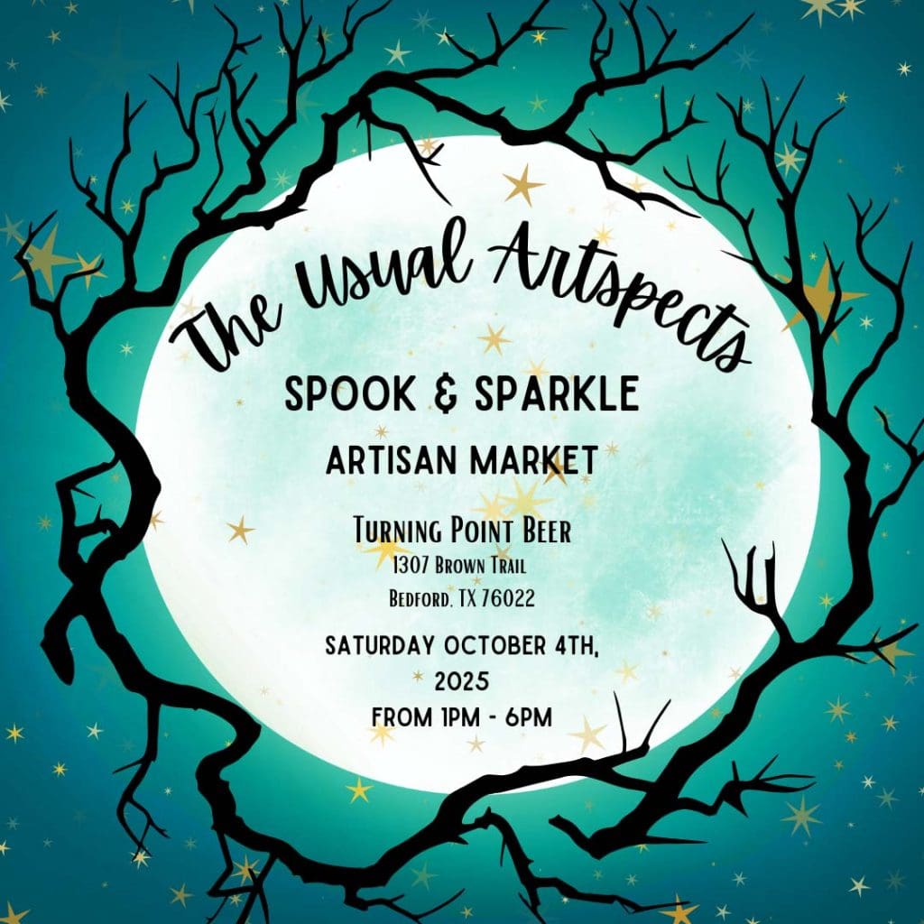 event flyer for usual artspects spook sparkle, details at link