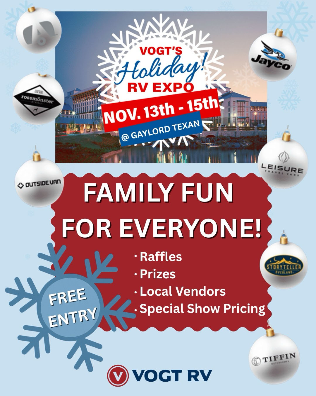 Vogt’s HOLIDAY! RV Expo & Holiday Market
