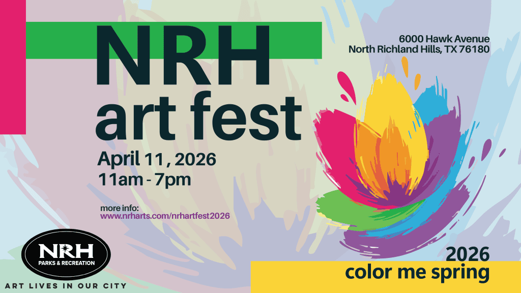 event flyer for NRH Art Fest, details at link
