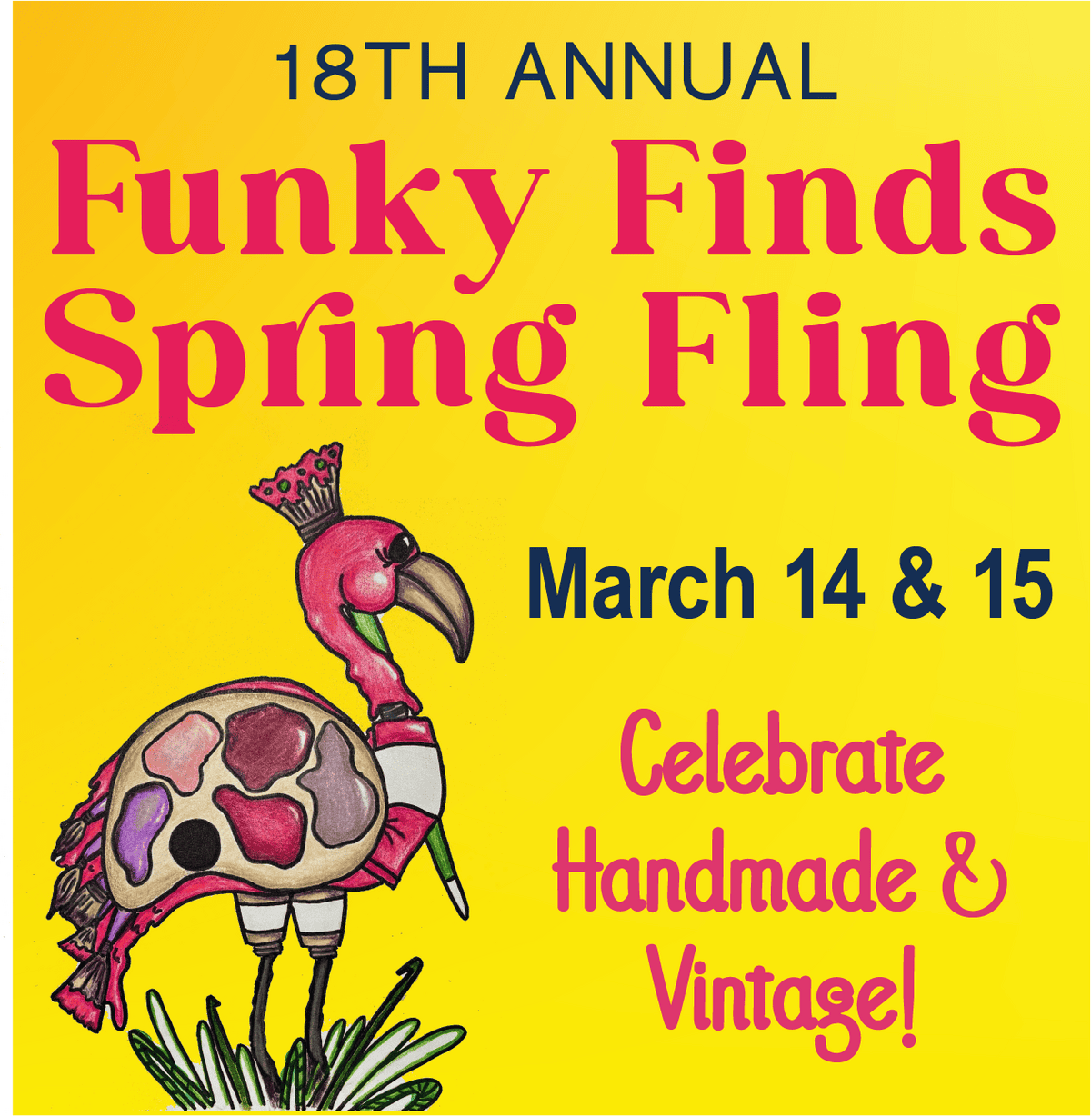 event flyer for Funky Finds, details at link