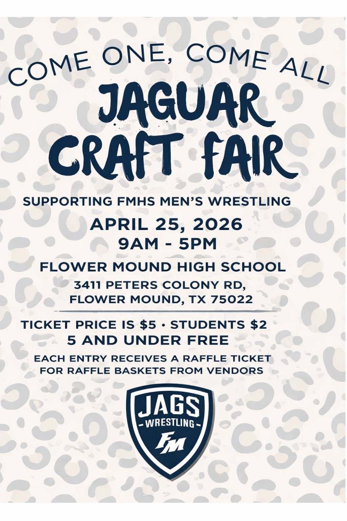 event flyer for FMHS Jaguar Craft Show, details at link