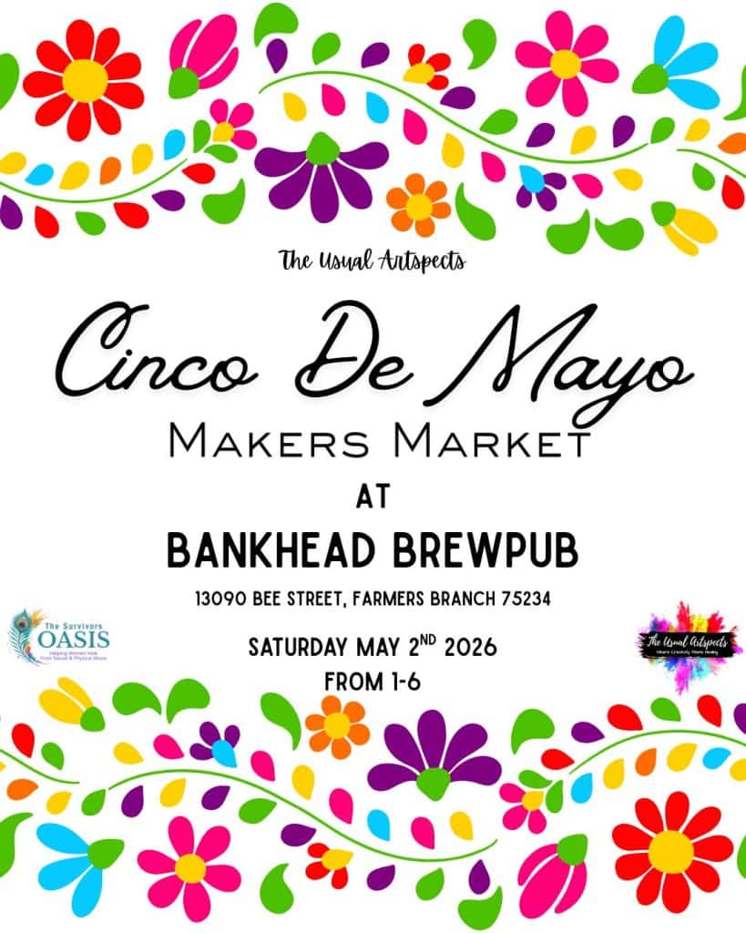 event flyer for cinco de mayo farmers branch, details at link