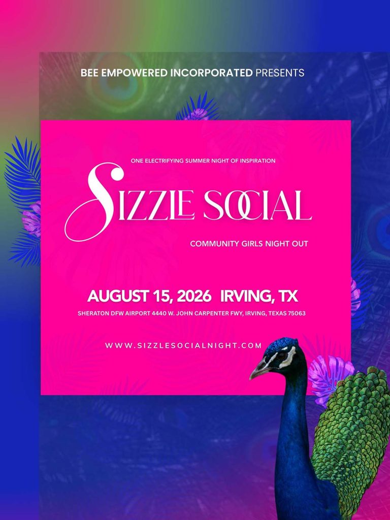 event flyer for sizzle social, details at link