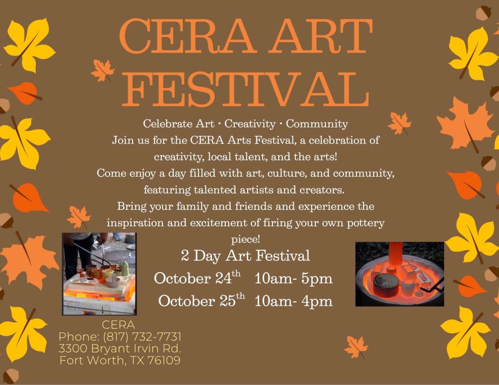 event flyer for CERA Art Festival, details at link