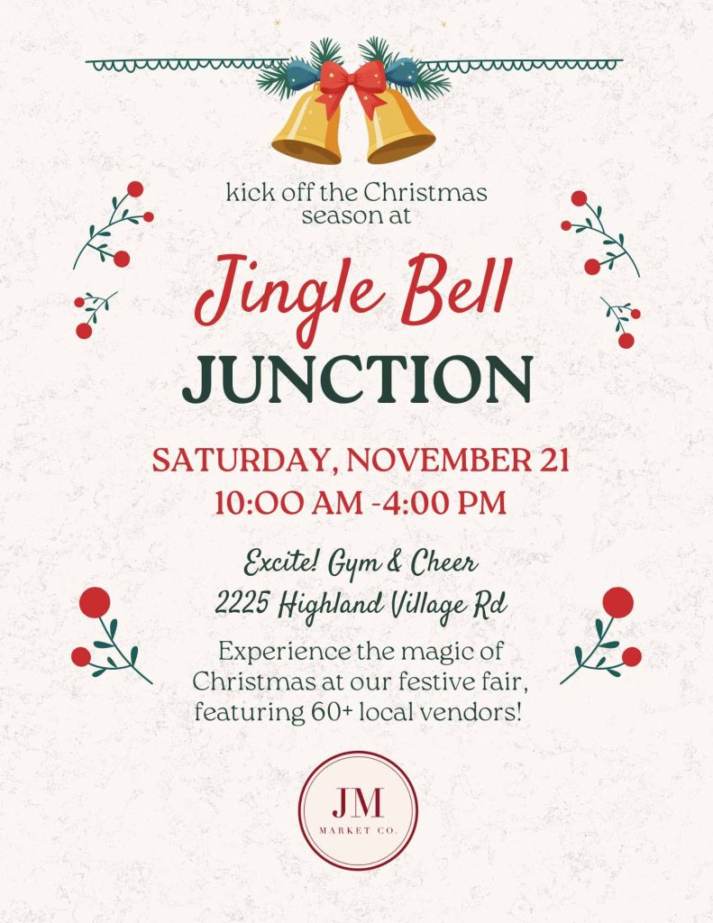 event flyer for jingle bell junction, details at link