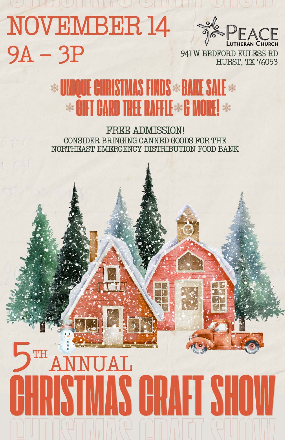 event flyer for 5th annual christmas show, details at link