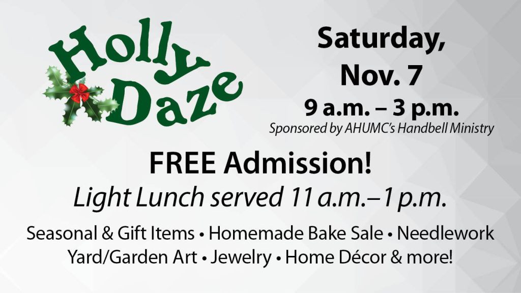 event flyer for Holly Daze, details at link