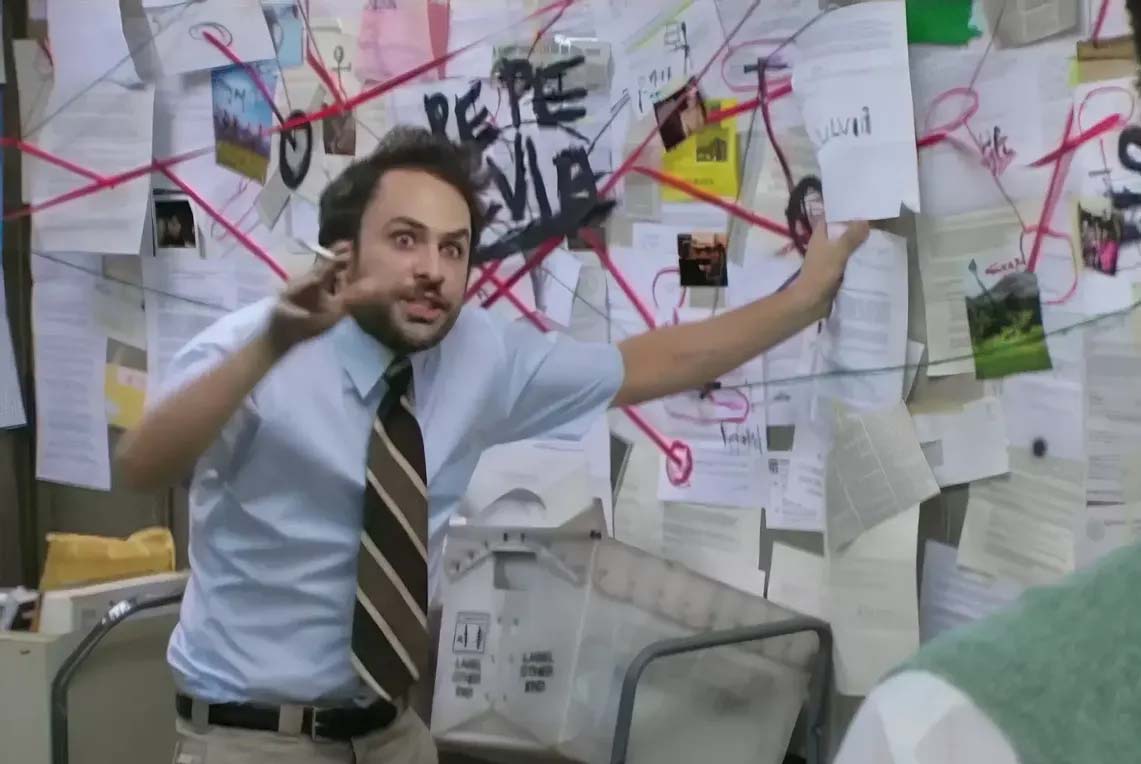 always sunny in Philadelphia string theory meme
