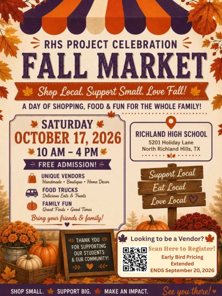 event flyer for RHS project celebration, details at link