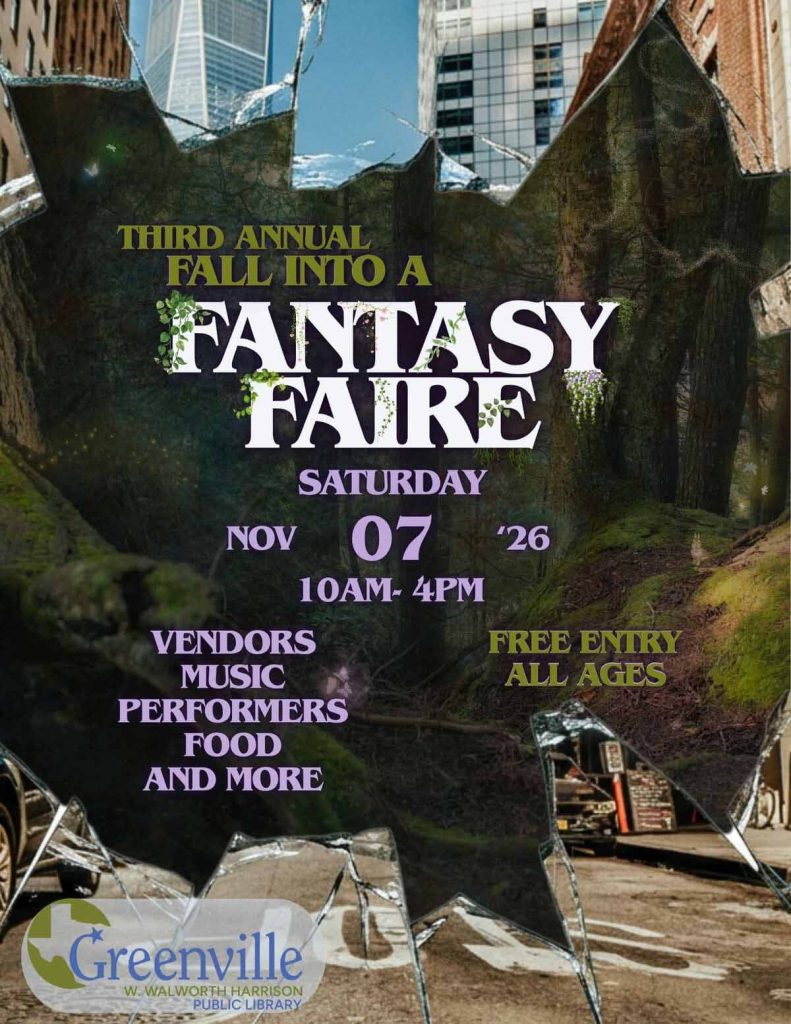 event flyer for fantasy faire, details at link